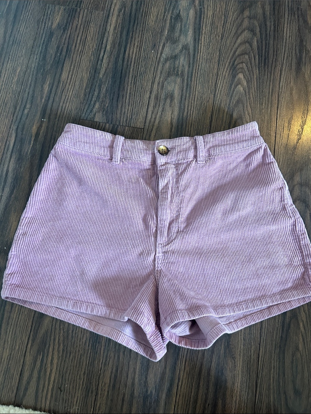 Billabong Lilac High-Waist Corduroy Shorts